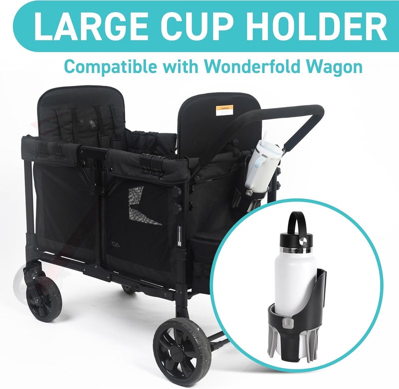 Tributary Brands Large Cup Holder Compatible with Wonderfold Wagon - Large Cup Holder Attachment Designed for Wonderfold Wagon W2 and W4 Accessories - Image 2